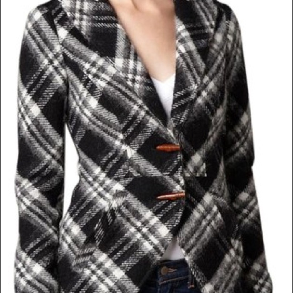 Smythe Plaid Riding Coat size 4-new without tags